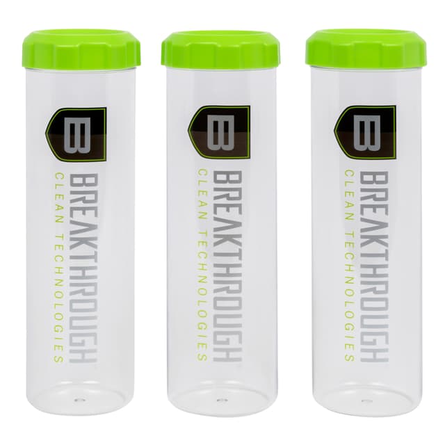 Breakthrough Clean BTSCT3PK Suppressor Tubes Clear/Green 3 Pack