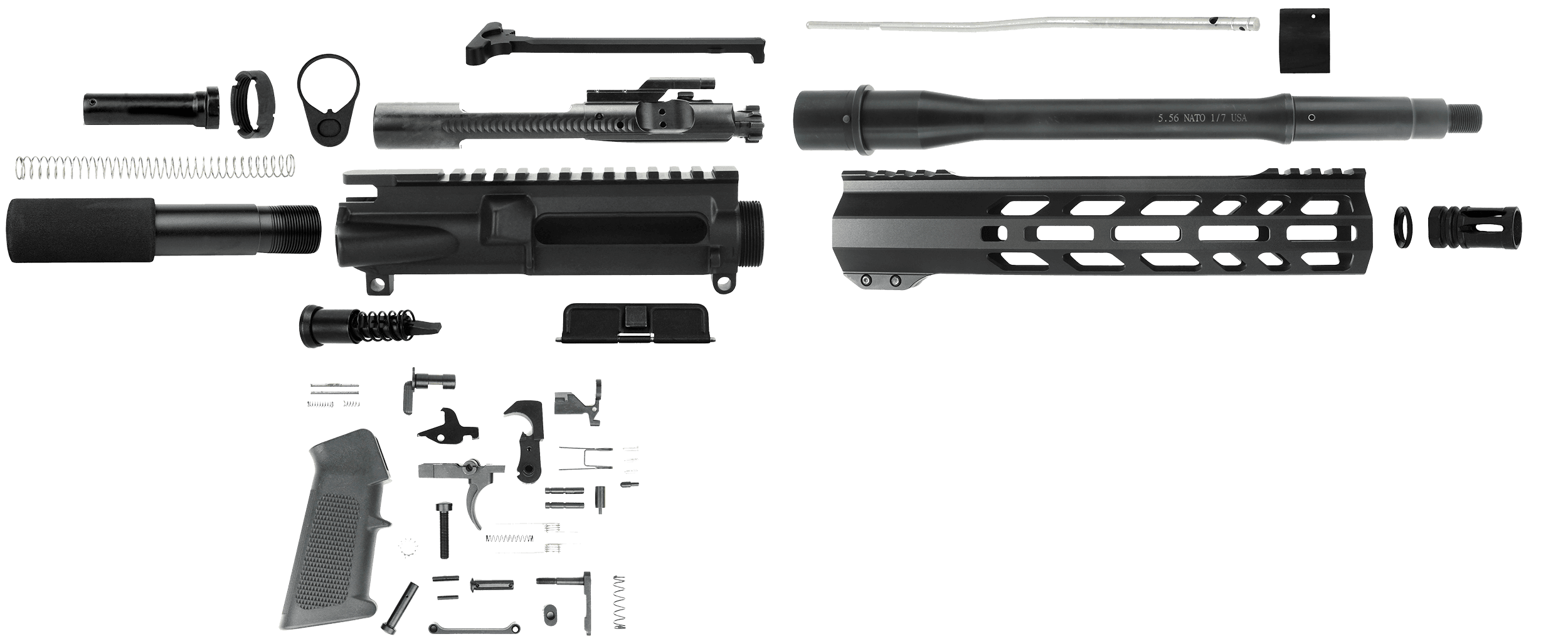 TacFire Sspk556lpk10 5.56x45mm NATO Pistol Kit Adjustable Length Build