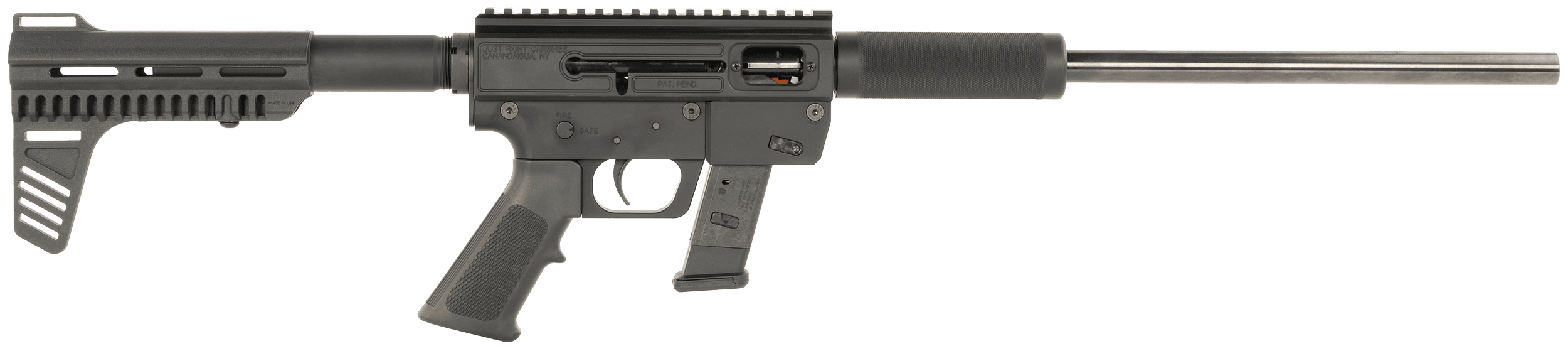 Blue Line Solutions JRC9PSTSR-TD-BLK   9mm 10+1 17" Threaded Barrel Pistol Brace