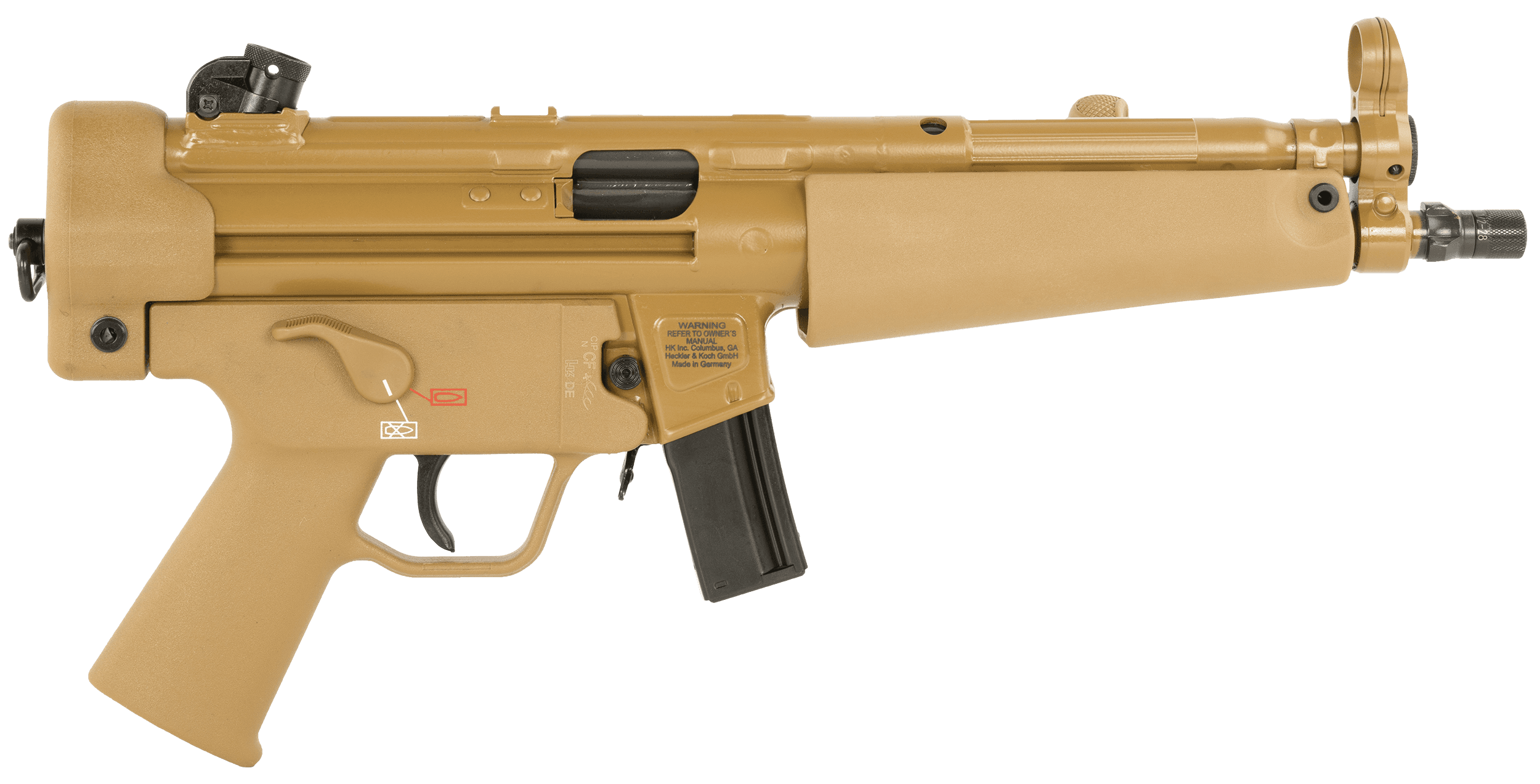 Heckler & Koch SP5k 9mm Luger 5.87 in 10+1 Stainless Finish
