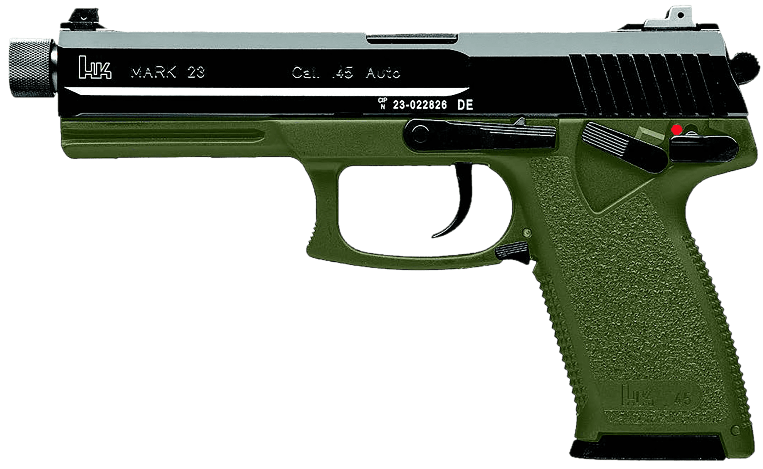Heckler & Koch Mark 23 45 ACP 5.87" Barrel 10+1 OD Green