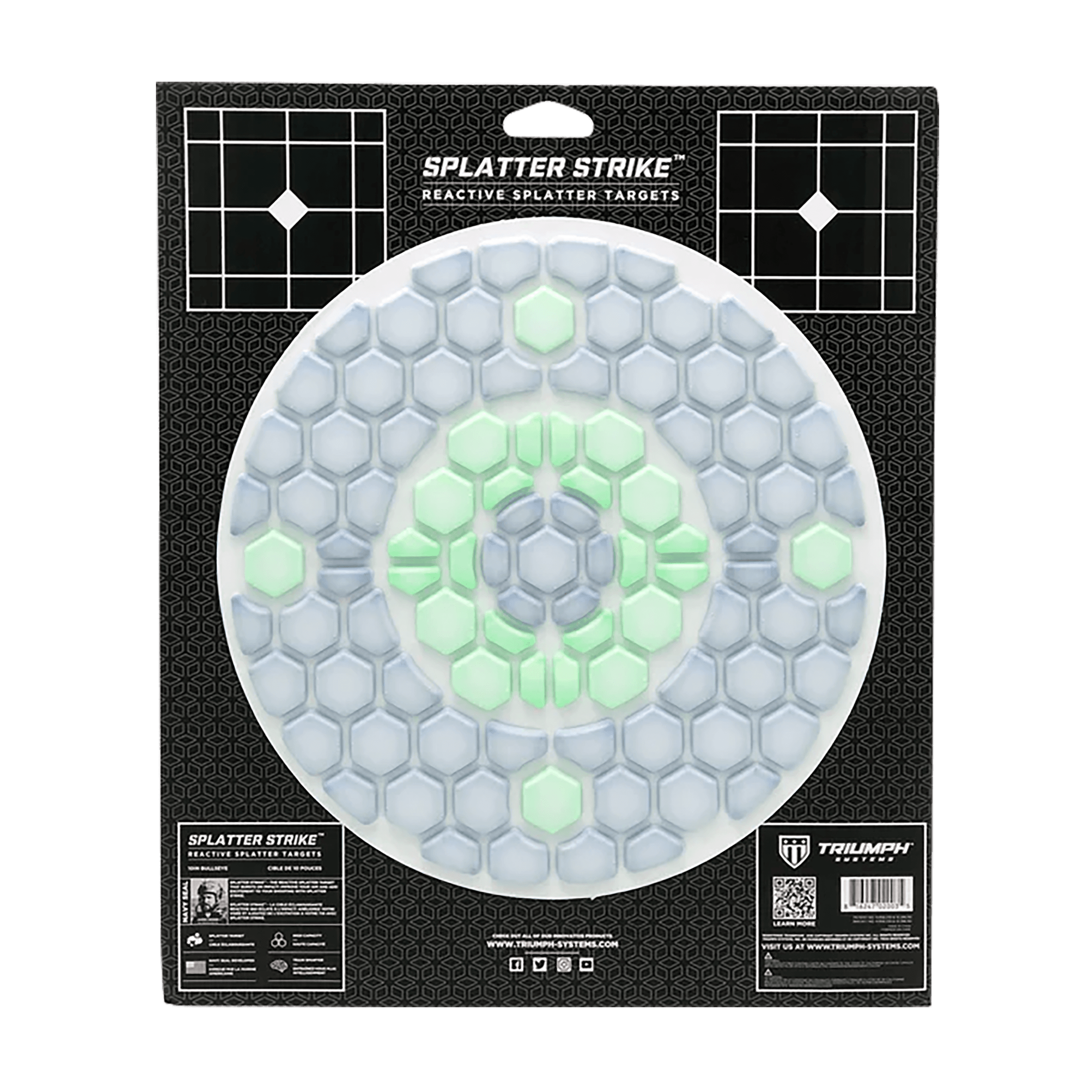 Triumph Systems 031502001 Splatter Strike Reactive Splatter Target Bullseye Hanging Corrugate
