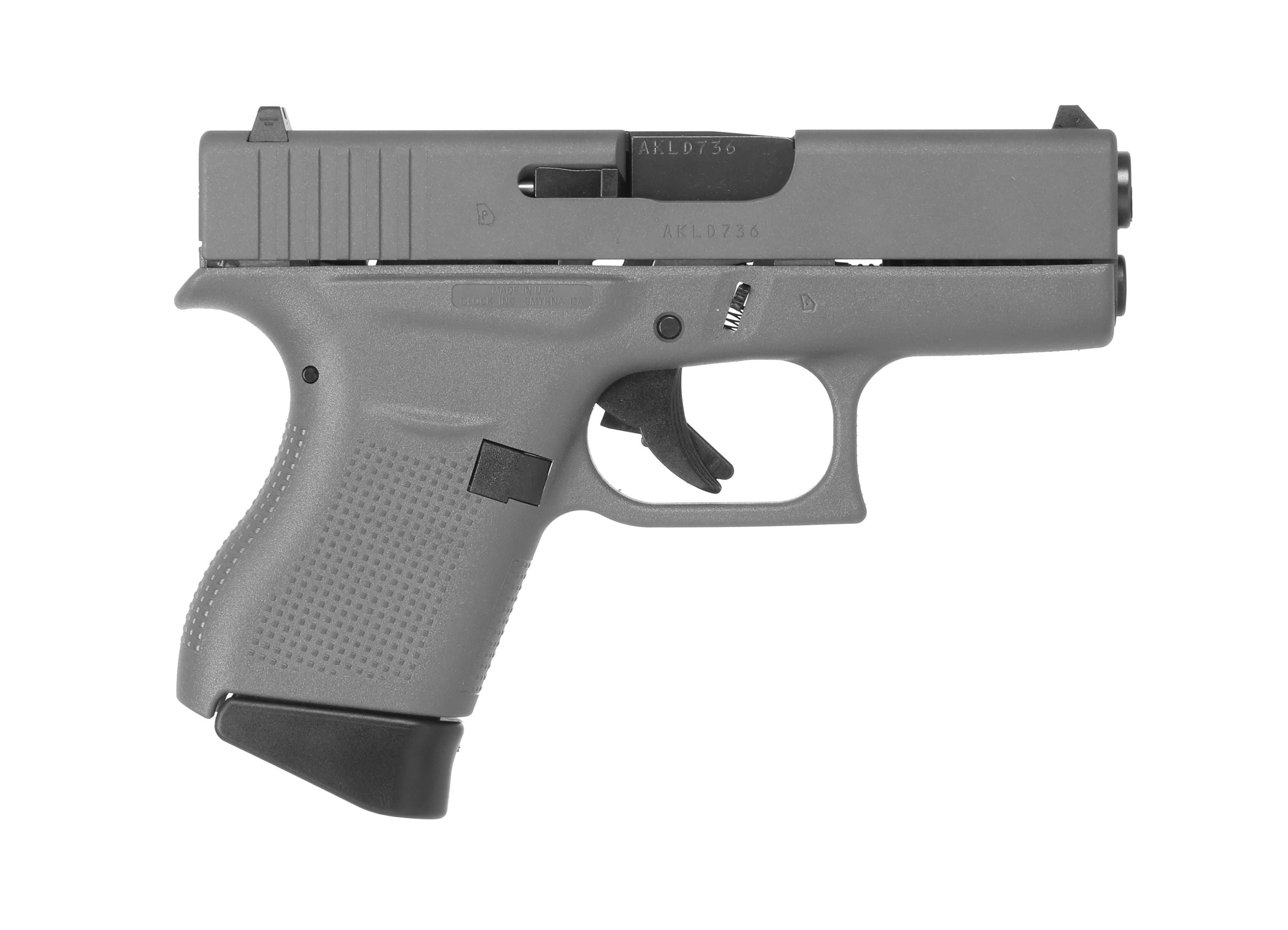 Glock G43 9mm 3.39 Barrel 6 Rounds Full Gray Subcompact Pistol