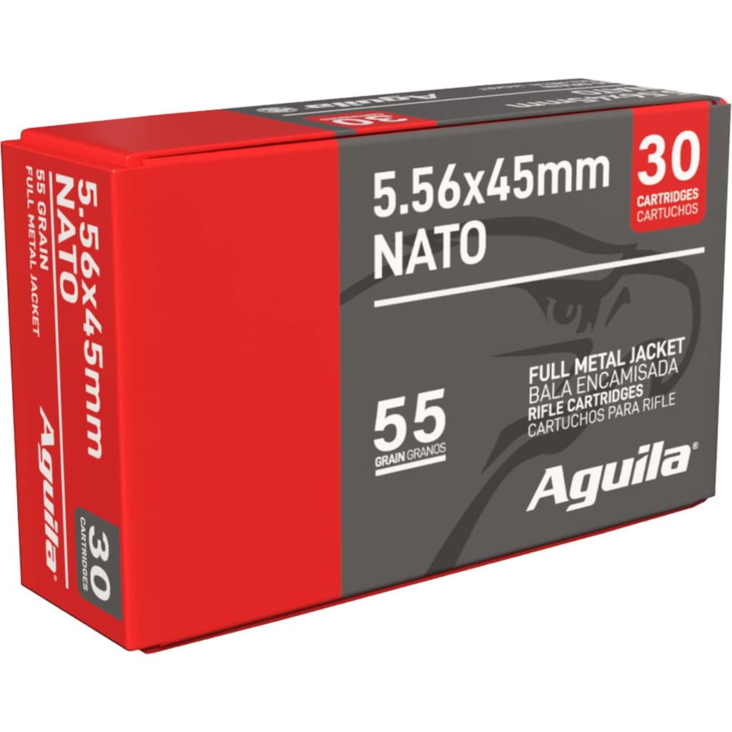 Aguila, Military Grade, 5.56 NATO, Full Metal Jacket, 55 Grain, 450 Rounds