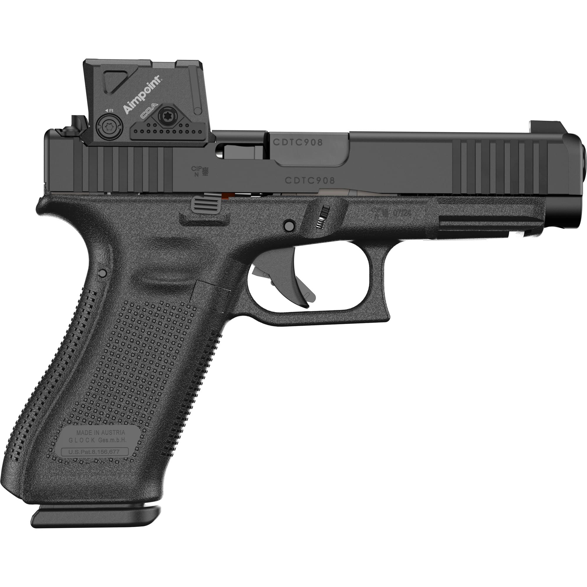 Glock G47 A-cut 9mm 4.49 in 17 Rounds COA Red Dot Sight Polymer Finish
