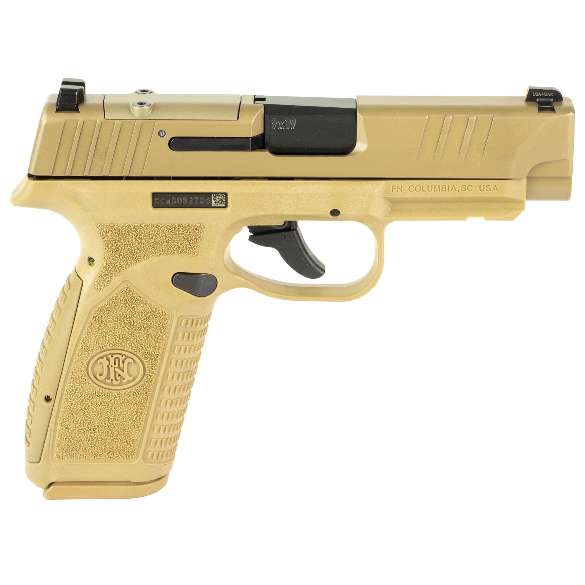 Fn Reflex Xl Micro Red Dot, 9mm Luger, 3.8 inch, 10+1, Flat Dark Earth