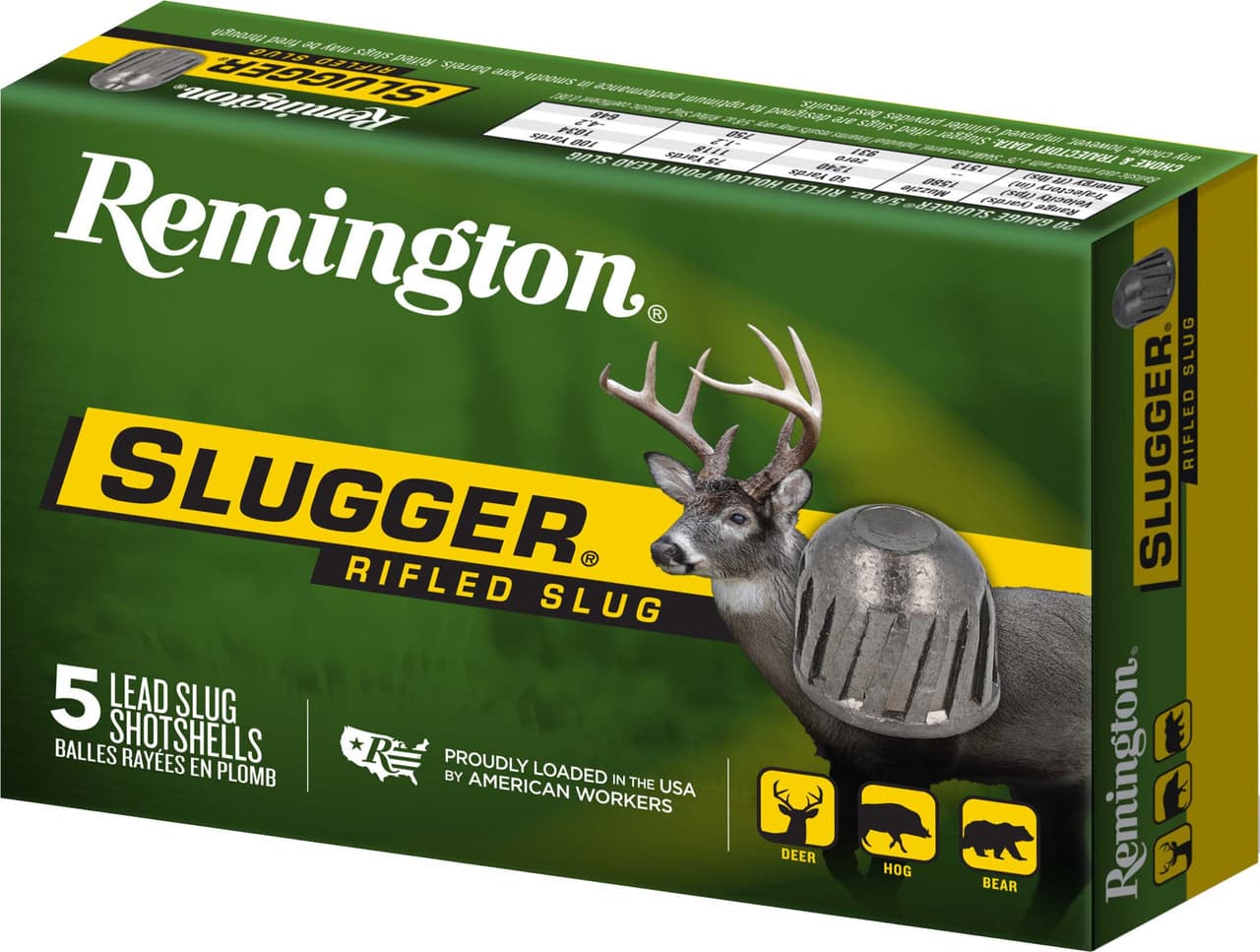 Remington Slugger 16 Gauge 2.75 Inch Lead Slug 4/5 Ounce 5 Rounds