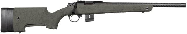 Bergara BMR-X Competition Rifle 17 HMR Black/Green 18 in. Carbon Fiber Barrel