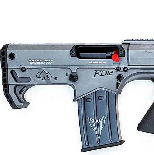 Black Aces Tactical Pro Series Bullpup Pump Shotgun 12 Gauge 18.5 Inch Barrel 5 Rounds Gray