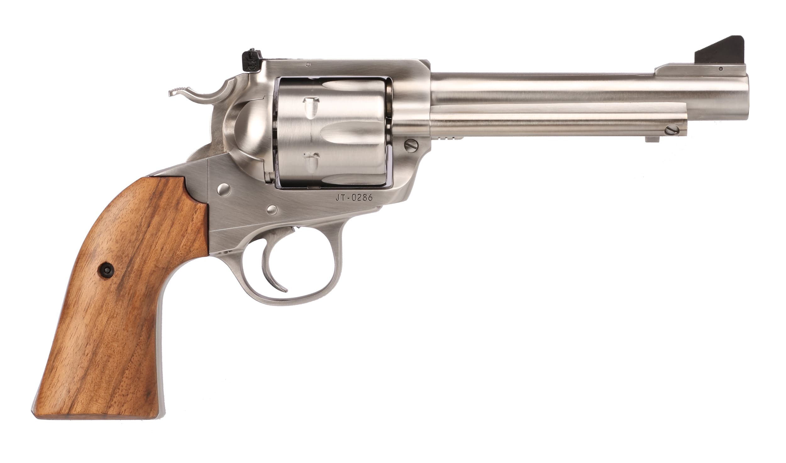 Ruger Bisley Flattop 45 Colt 5.5 Inch Stainless Steel Walnut Revolver