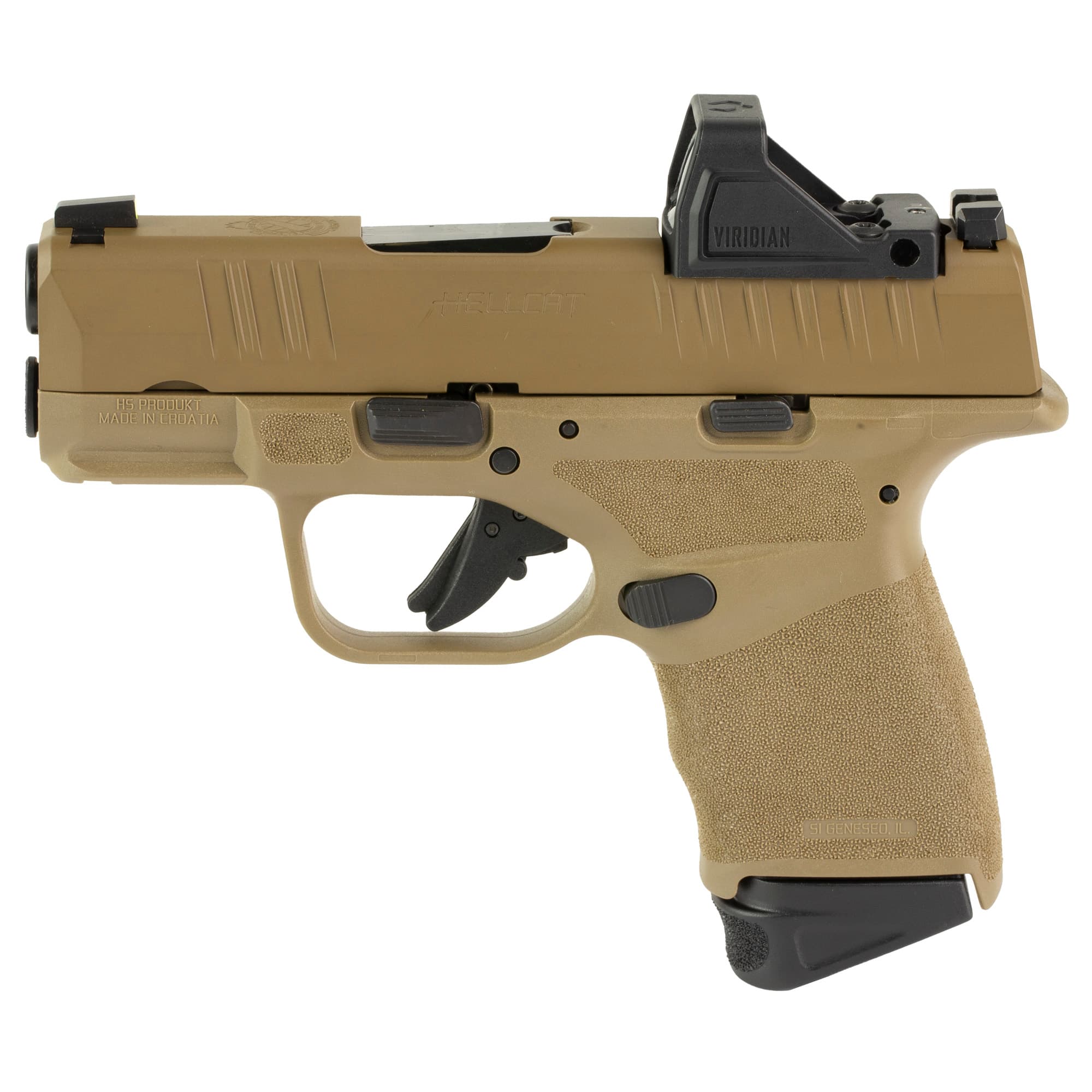 Springfield Armory Hellcat 9mm 3 inch 10 Round Desert FDE Optics Ready