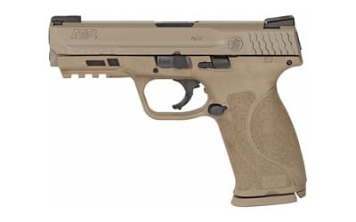 Smith & Wesson LE 11767 M&P 9 M2.0 
9mm Luger Double 4.25" 17+1 FDE Interchangeable Backstrap Grip FDE Polymer Frame FDE Armornite Stainless Steel Slide