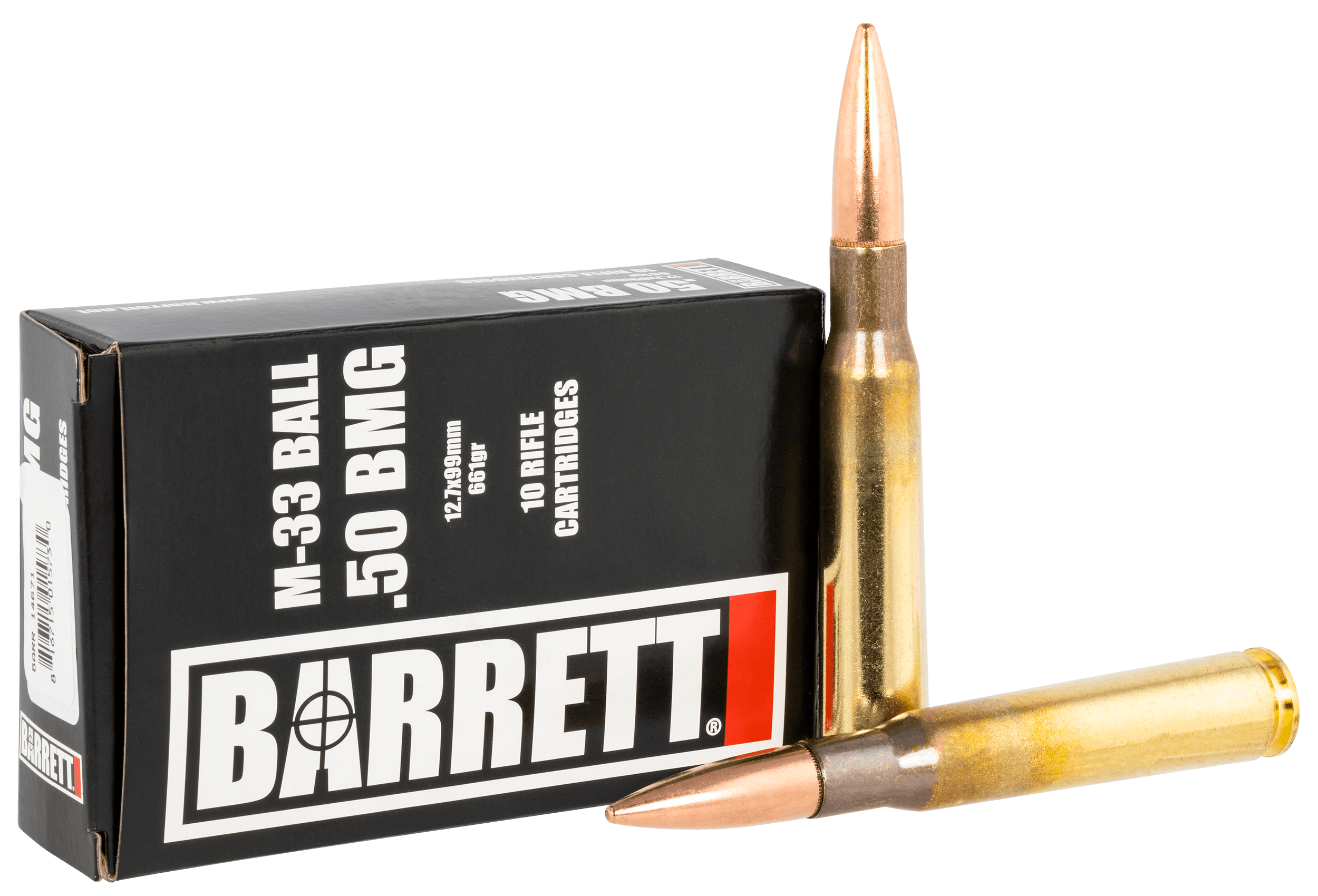 Barrett 14671 50 BMG M33 Ball 661 Grain 10 Rounds