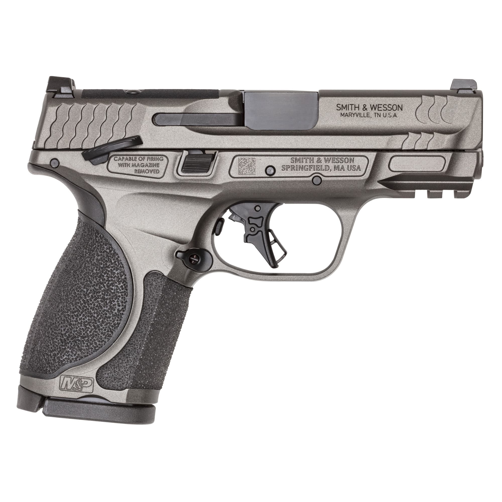 Smith & Wesson, M&P9 M2.0, 9mm Luger, 3.6 inch, 15+1 Rounds, Tungsten Gray Cerakote