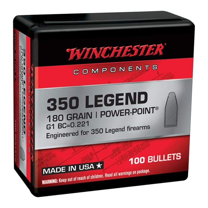 350 CALIBER (0.355'') 180GR POWER-POINT 100/BOX