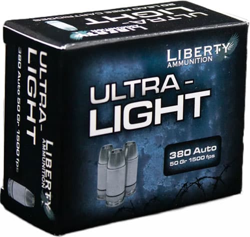 Liberty Ammunition Liberty Ultra Light 380 ACP Copper Solid 50 Grain 20 Rounds