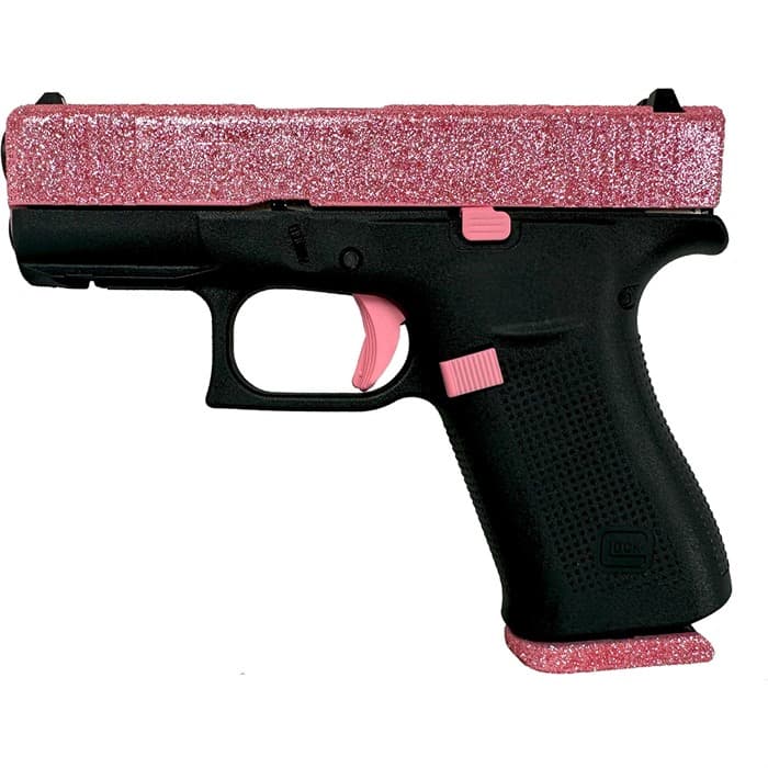Glock G43X 9mm Luger 3.41 inch Barrel 10 Round Bubble Gum Glitter