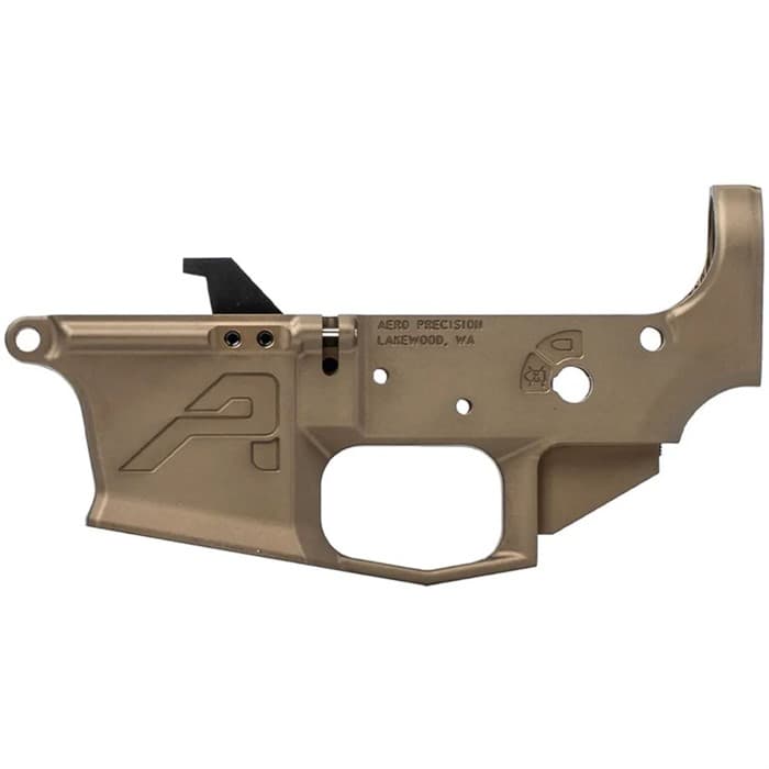 Aero Precision EPC-9 9mm Luger Kodiak Brown Anodized Assembled Lower Receiver