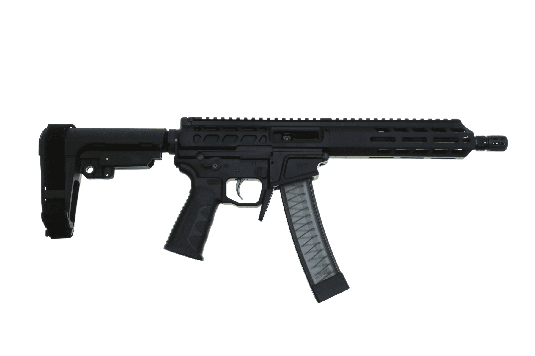 Wraithworks WARSCORP9 9mm 8.5 Inch Barrel 32 Rounds M-LOK Rail Installed BSFIII Trigger Ambidextrous Pistol Brace