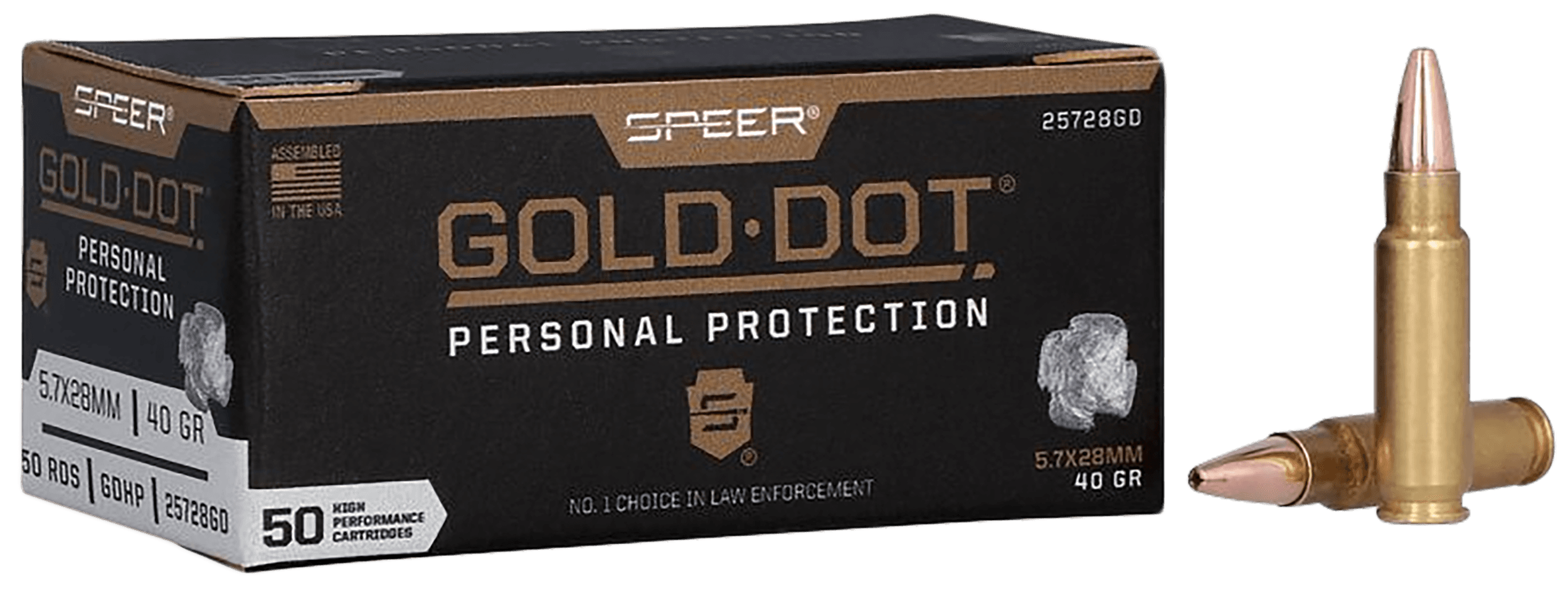 Speer Gold Dot 5.7x28mm FN Hollow Point 40 Grain 50 Rounds