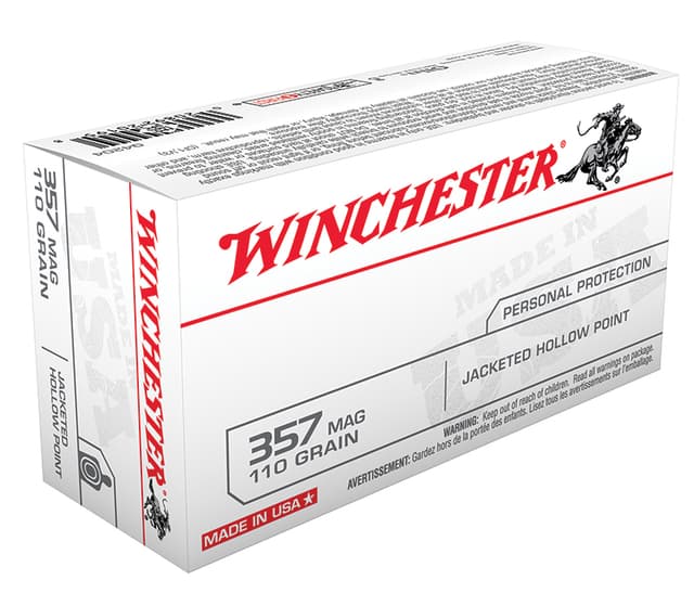Winchester Q4204 357 Magnum 110 Grain Jacketed Hollow Point 50 Rounds