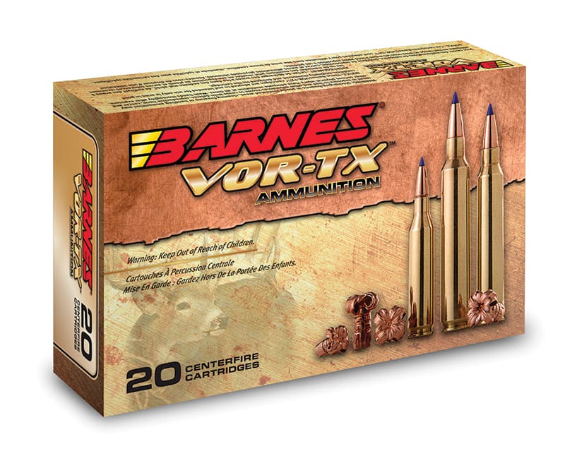 Barnes Vor-Tx 7mm Rem Mag 150 Grain Tipped TSX Boat Tail Ammo, 20 Rounds