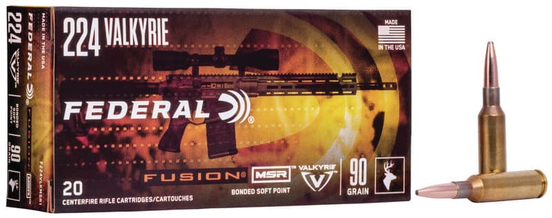 Federal Fusion 224 Valkyrie Soft Point 90 Grain 20 Rounds