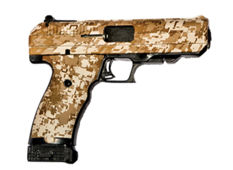 Hi-Point JH/P 45ACP 4.5 Inch 9 Round Desert Digital Camo Semi Auto Pistol