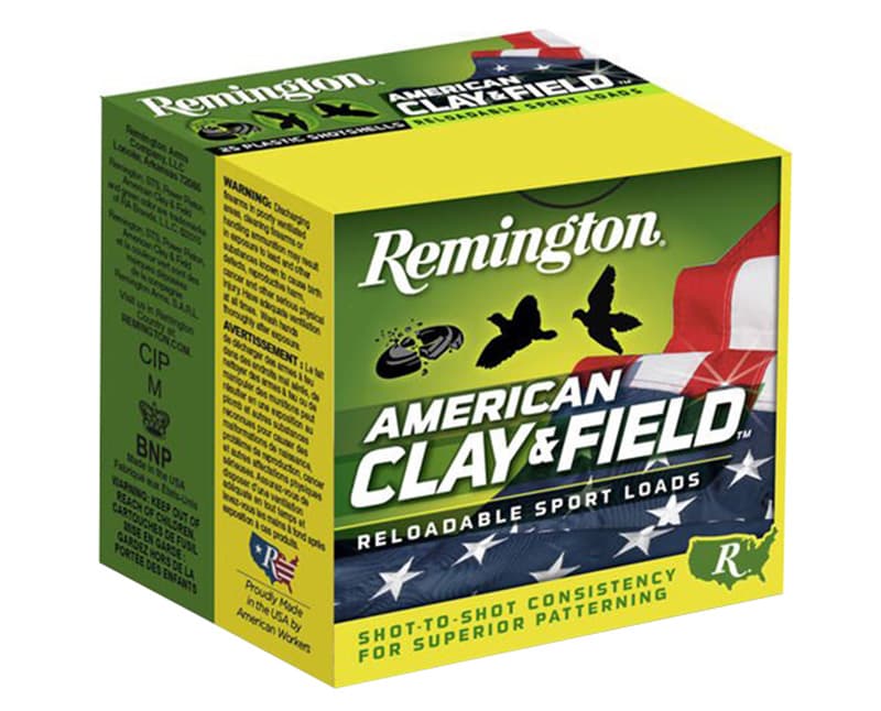 Remington Ammo American Clay & Field 12 Gauge 2 3/4 Inch 7.5 Shot 1 1/8 Ounce 25 Rounds