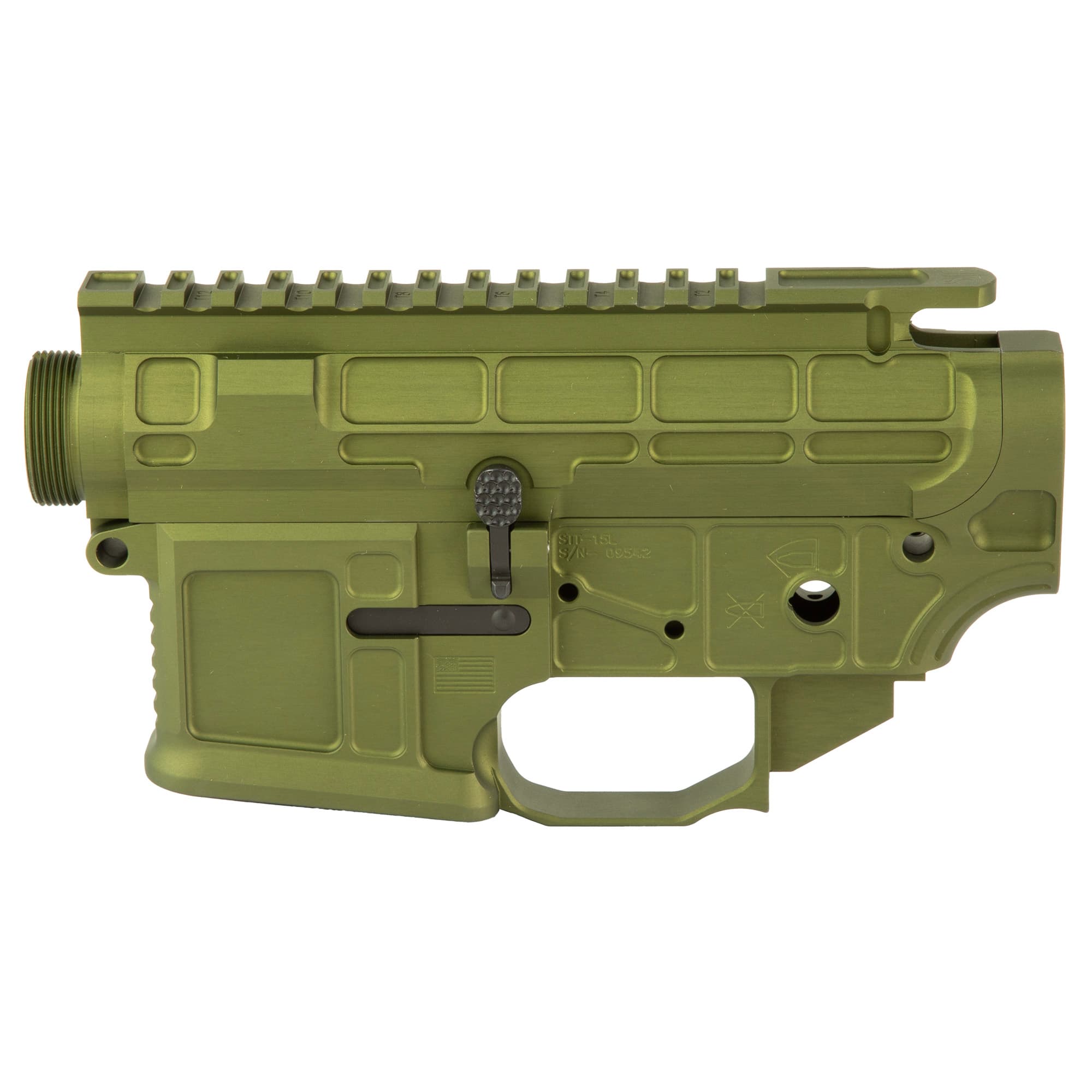 San Tan Tactical STT-15L Olive Drab Green Anodized 7075 Billet Ambidextrous AR-15 Lower Upper Set Multi Caliber Semi-automatic Receiver