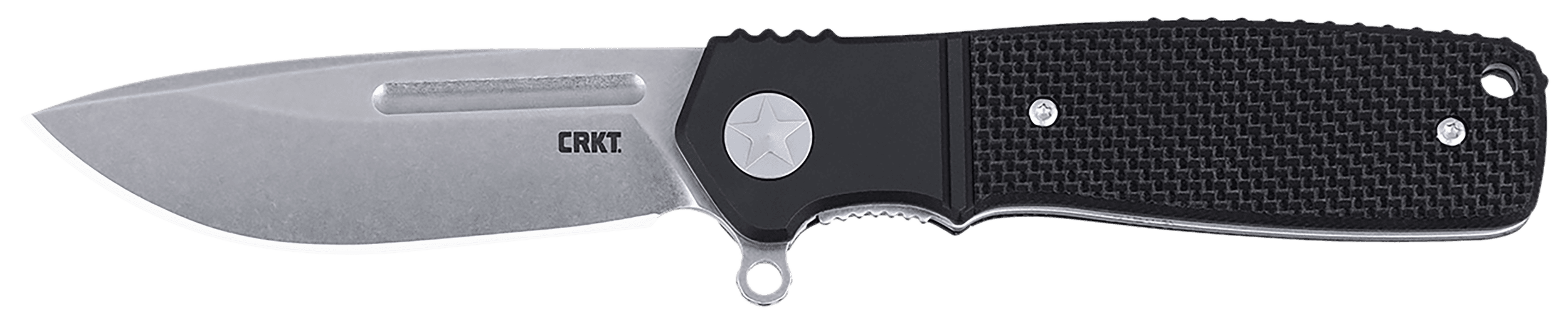 CRKT K246KXP Homefront  EDC Compact 2.91" Folding Aluminum/G10 Plain Stonewashed S35VN SS Blade, Black G10 Handle