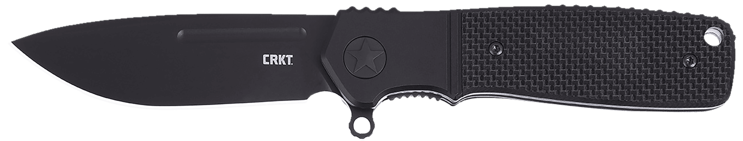 CRKT K245KKP Homefront EDC Compact 2.91" Folding Aluminum/G10 Plain Black DLC S35VN SS Blade, Black G10 Handle