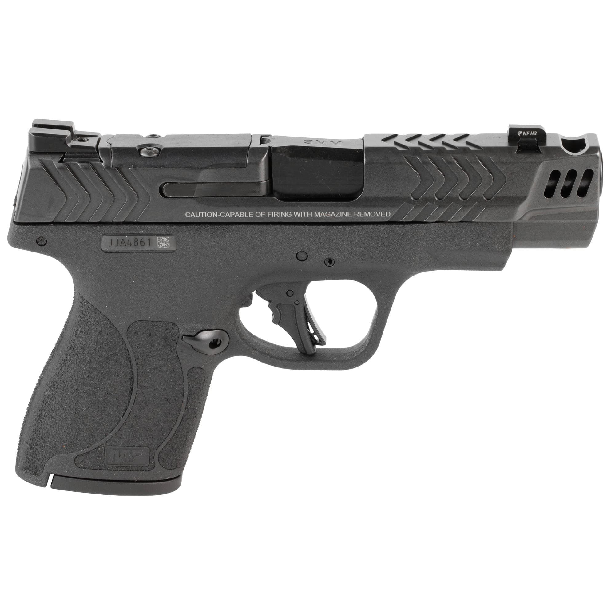Smith and Wesson Mp9 Shield Plus Carry Comp 9mm 4 inch 10 round Armornite Finish