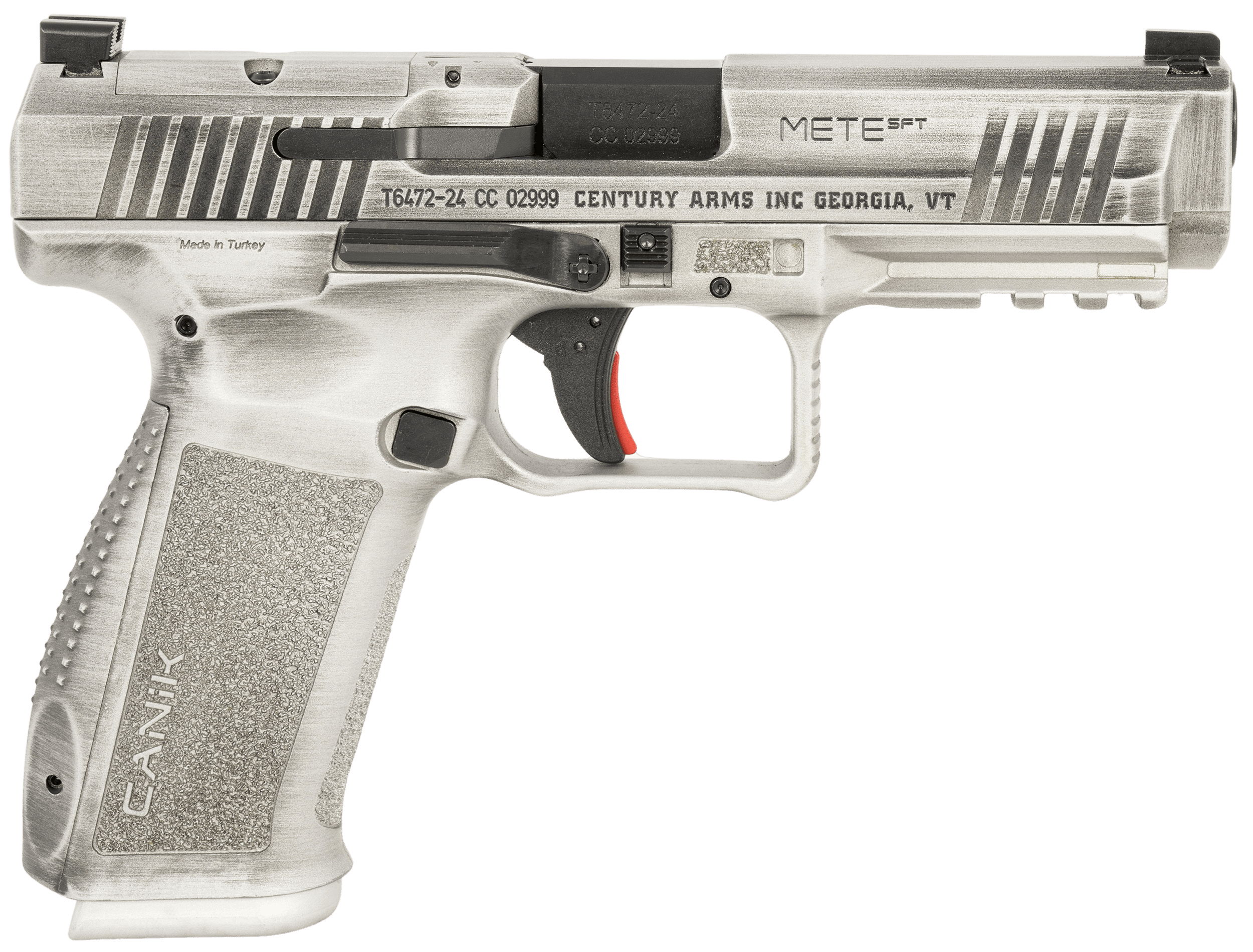 Canik Mete 9mm Luger 4.46" 18+1 Rounds Distressed Gray Cerakote
