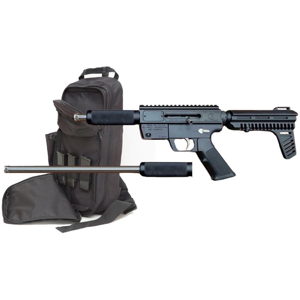 JRC G3 Spark Pistol/Rifle Survival System 9mm 6.5 in. / 17 in. Black w/Pack 15 rd.