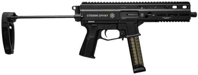 Global Ordnance Stribog SP10A3 10mm Auto 8" 20 Rounds PDW Tailhook Brace