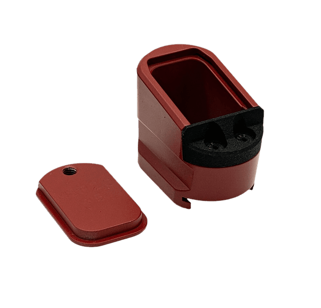 Shield Arms MPME5RED Magazine Extension 5rd Compatible with M&P 2.0 Red Anodized Aluminum