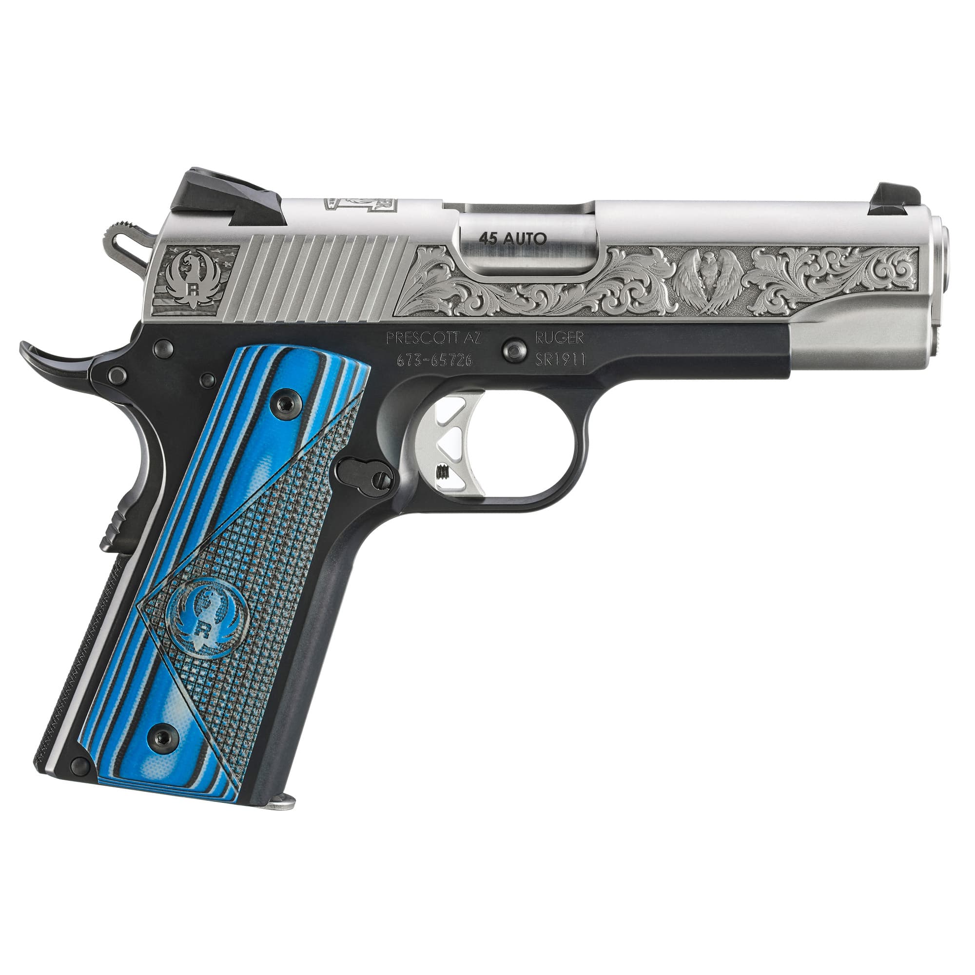 Ruger Newport Nh Edition 45 Acp 4.25 inch 7 round Blue Black Anodized