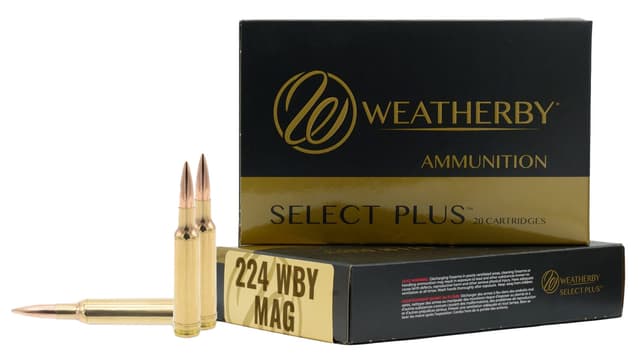 Weatherby .224 Weatherby Magnum Berger Fbt 80.5 Grain 20 Rounds