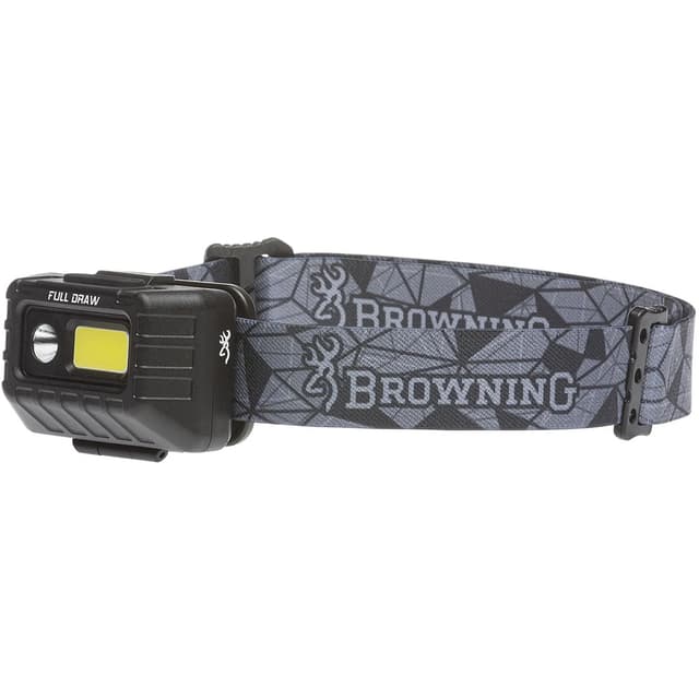 Browning Headlamp Rechargeable LED Light Adjustable Brightness for Outdoors Hunting Camping
