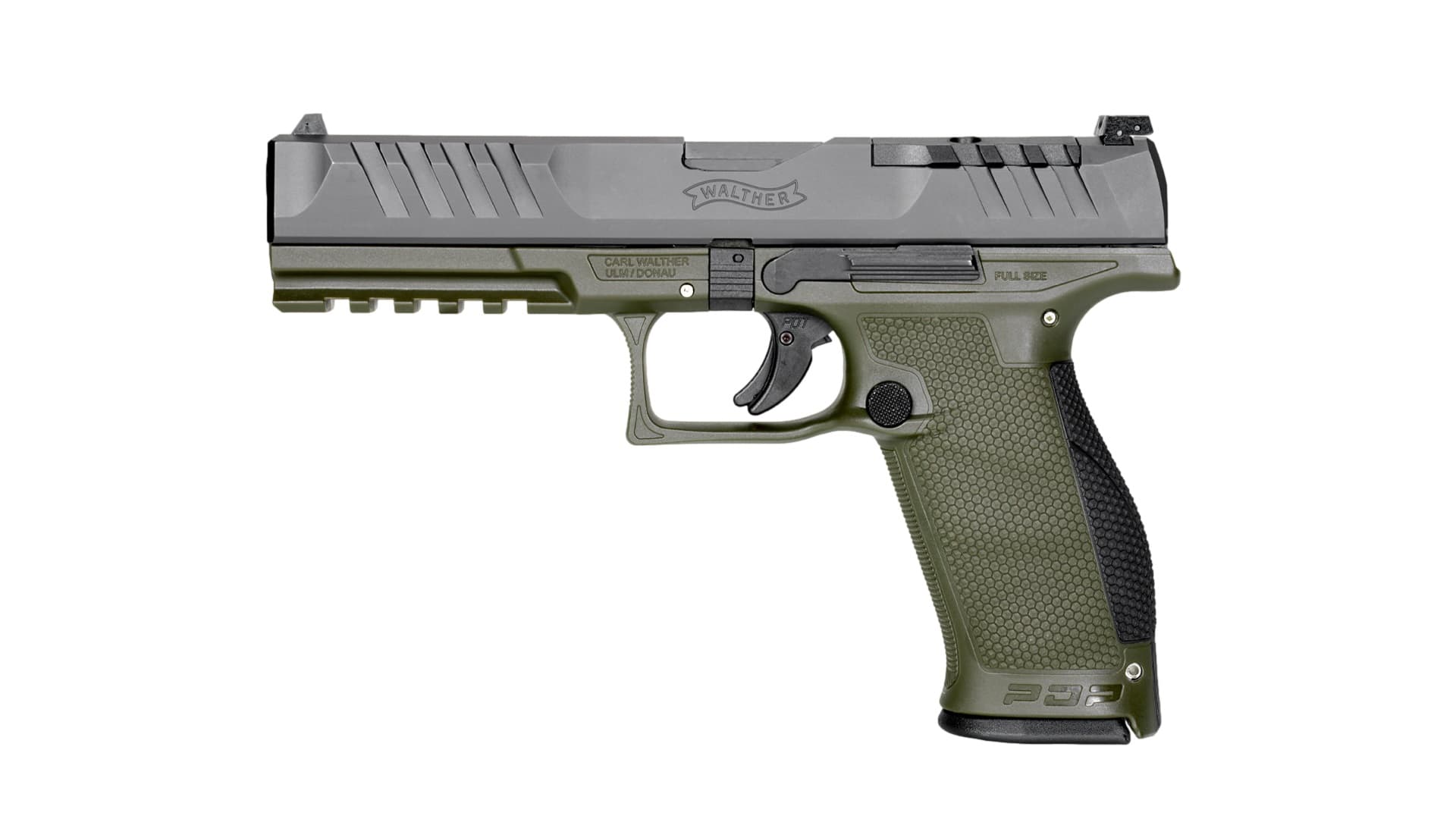 Walther PDP Full Size 9mm 5 Inch 10 Rounds Green