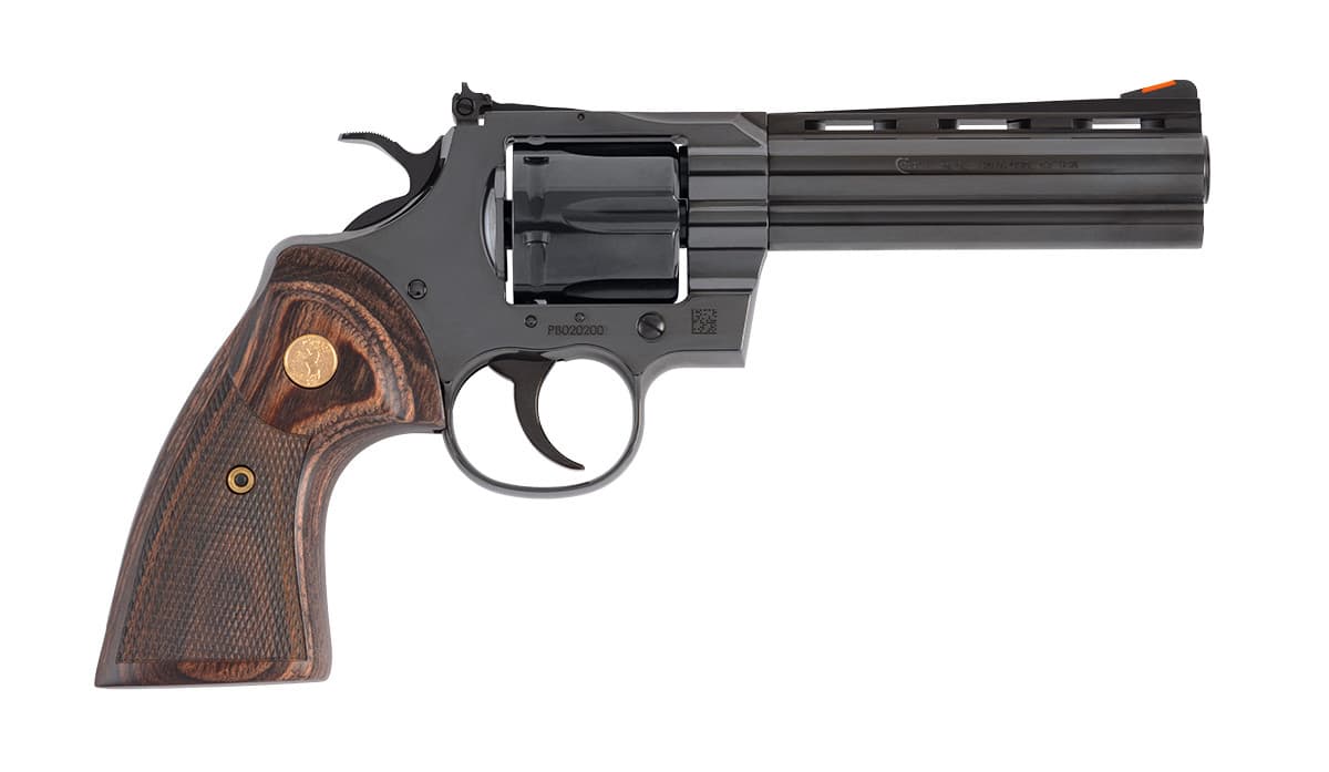 Colt Python .357 Magnum 5 inch 6 Round Blued Walnut Grips
