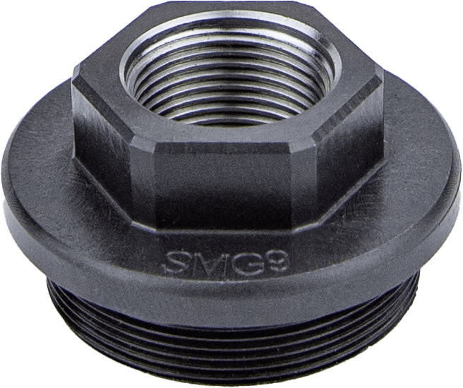 KGM Suppressors A-SMG9-DTA-S-4 Direct Thread Adapter SMG9 M13.5x1 Nitride Steel