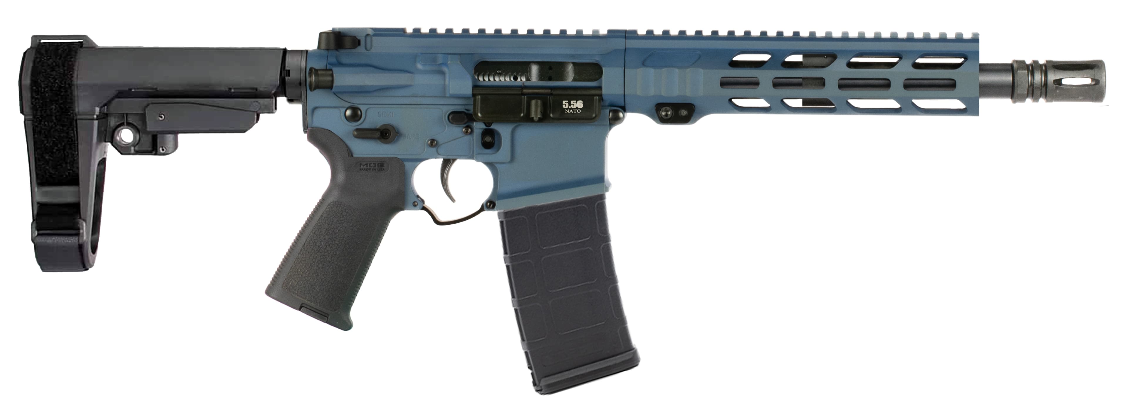 Alex Pro Firearms APF 5.56 Pistol 2.0 5.56 NATO 10.5in Northern Lights Cerakote