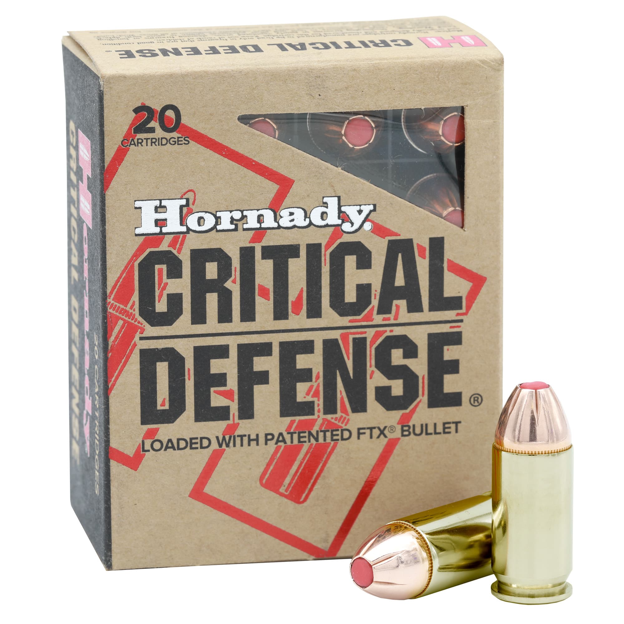 Hornady Critical Defense 45 Auto Plus P Flex Tip Expanding 185 Grain 20 Rounds