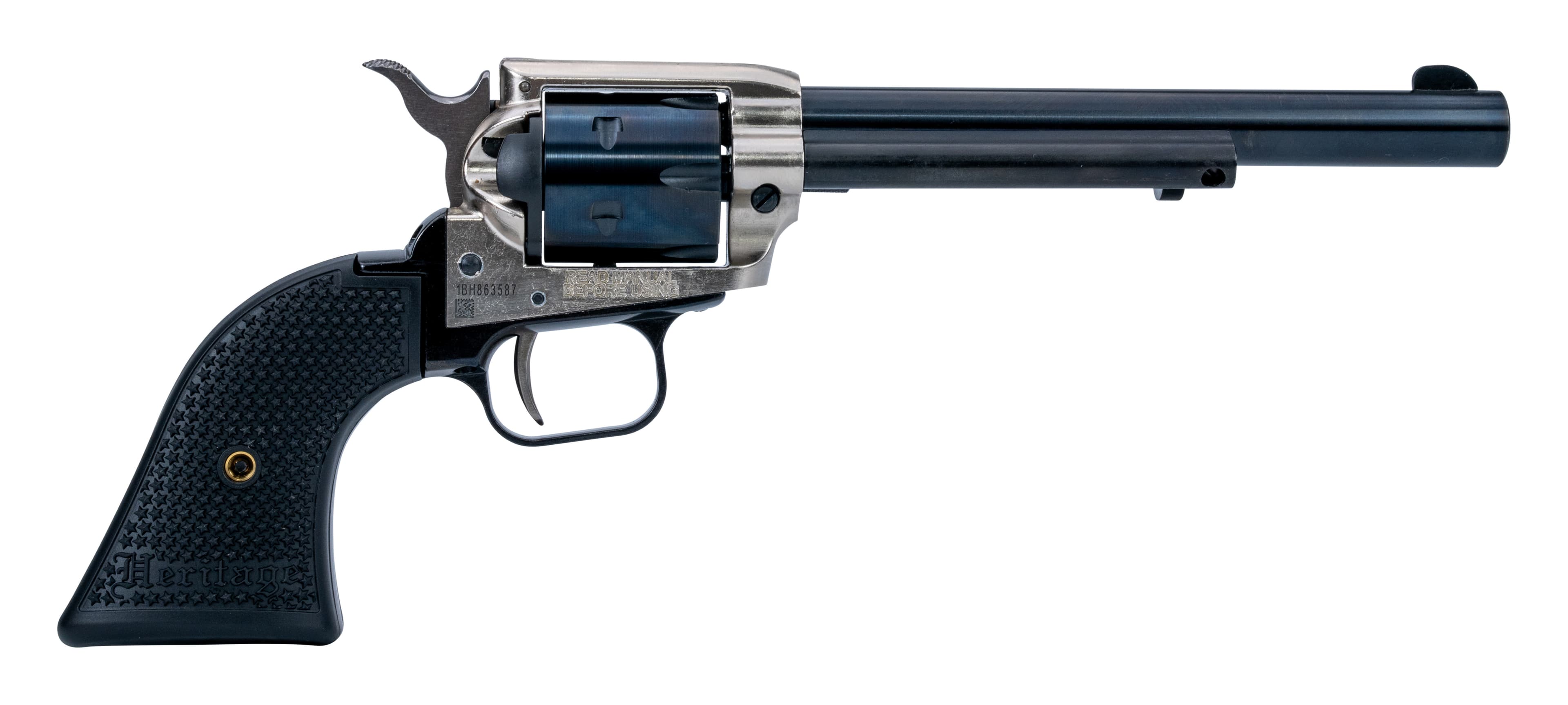 Heritage, Rough Rider Small Bore, .22 Long Rifle, 6.5 inch, 6-Round, Nickel