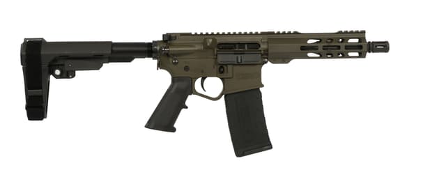 Wise Arms WA-15B 300 AAC Blackout 7.5 Inch Olive Drab Green Semi Auto Pistol
