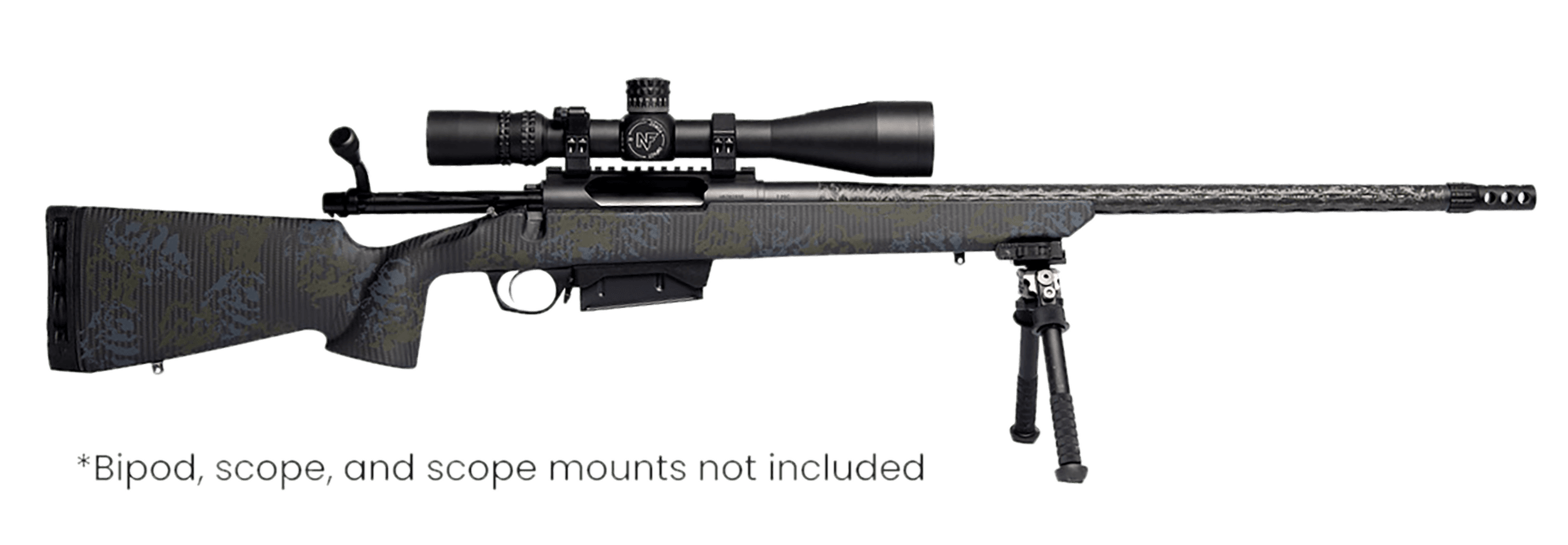 Horizon Firearms Vandal Carbon II 7mm Back Country 22" Black Fluted Barrel, Black Drilled & Tapped Receiver, Black Iota EKO X Carbon Fiber Stock
