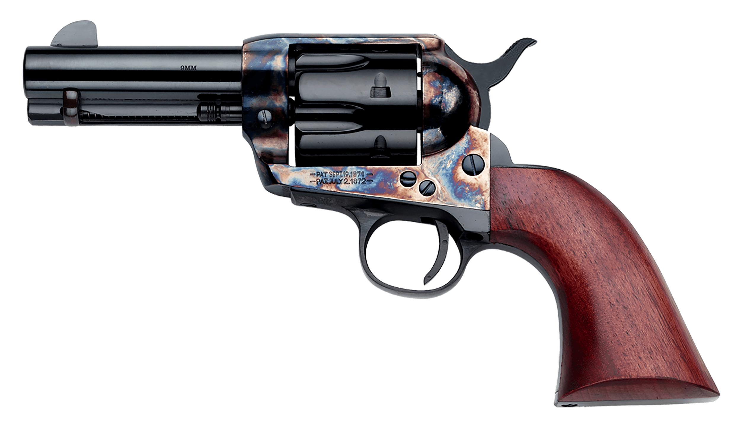 Pietta SA733024ML   9mm Luger 3.50" Walnut Grip