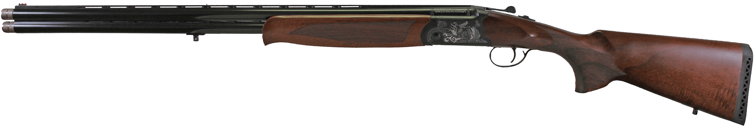 Iver Johnson Arms IJ600410LW28B IJ600 Lightweight 410 Gauge Break Open 3" 2rd 28" Black Over/Under Vent Rib Barrel, Engraved Aluminum Receiver, Fixed Walnut Wood Stock, Includes 5 Chokes